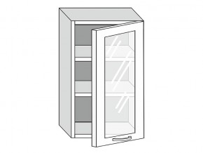 19.50.3 Шкаф настенный (h=913) на 500мм с 1-ой стекл. дверцей в Новой Ляле - novaya-lyalya.magazin-mebel74.ru | фото
