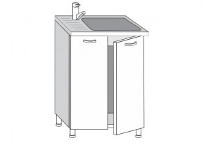 2.60.2мн Шкаф-стол на 600мм под накладную мойку с 2-мя дверцами в Новой Ляле - novaya-lyalya.magazin-mebel74.ru | фото