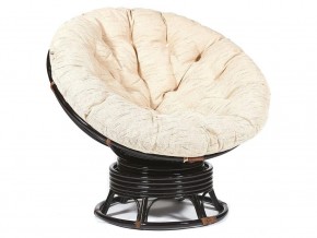 Кресло-качалка Papasan w 23/01 B с подушкой Antique brown, ткань Старт в Новой Ляле - novaya-lyalya.magazin-mebel74.ru | фото