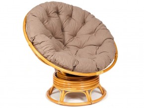 Кресло-качалка Papasan w 23/01 B с подушкой Honey, экошерсть Коричневый в Новой Ляле - novaya-lyalya.magazin-mebel74.ru | фото