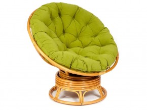 Кресло-качалка Papasan w 23/01 B с подушкой Honey, флок Олива в Новой Ляле - novaya-lyalya.magazin-mebel74.ru | фото