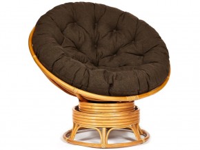 Кресло-качалка Papasan w 23/01 B с подушкой Honey, ткань Коричневый в Новой Ляле - novaya-lyalya.magazin-mebel74.ru | фото