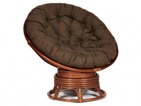 Кресло-качалка Papasan w 23/01 B с подушкой Pecan, ткань Коричневый в Новой Ляле - novaya-lyalya.magazin-mebel74.ru | фото