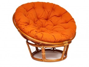 Кресло Papasan 23/01 W с подушкой Cognac, ткань Оранжевый в Новой Ляле - novaya-lyalya.magazin-mebel74.ru | фото