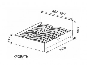 Кровать 1600х2000 ортопедическое основание в Новой Ляле - novaya-lyalya.magazin-mebel74.ru | фото