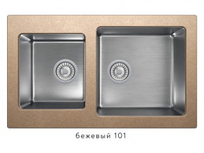 Мойка комбинированная Tolero twist TTS-840 Бежевый 101 в Новой Ляле - novaya-lyalya.magazin-mebel74.ru | фото