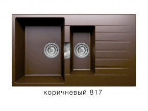 Мойка кварцевая Tolero Loft TL-860 Коричневый 817 в Новой Ляле - novaya-lyalya.magazin-mebel74.ru | фото