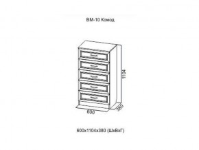 ВМ-10 Комод в Новой Ляле - novaya-lyalya.magazin-mebel74.ru | фото